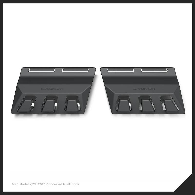 For Tesla New Model Y Juniper/Model 3 Highland 2025 ABS Seat Back Hook Multiple Hooks Foldable Design Glove Box Hook Accessories