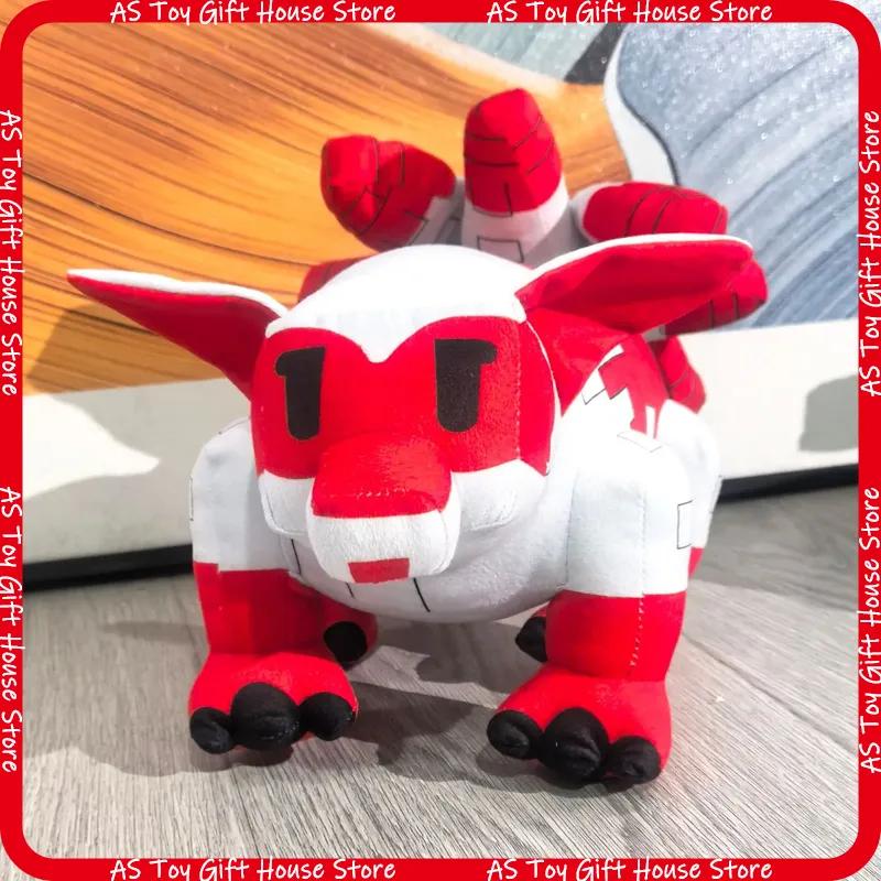 Roblox Nine Tailed Fox Grow A Garden Block Style Soft Stuffed Plush Toys For Game Fans Bedroom Decor Play Companion