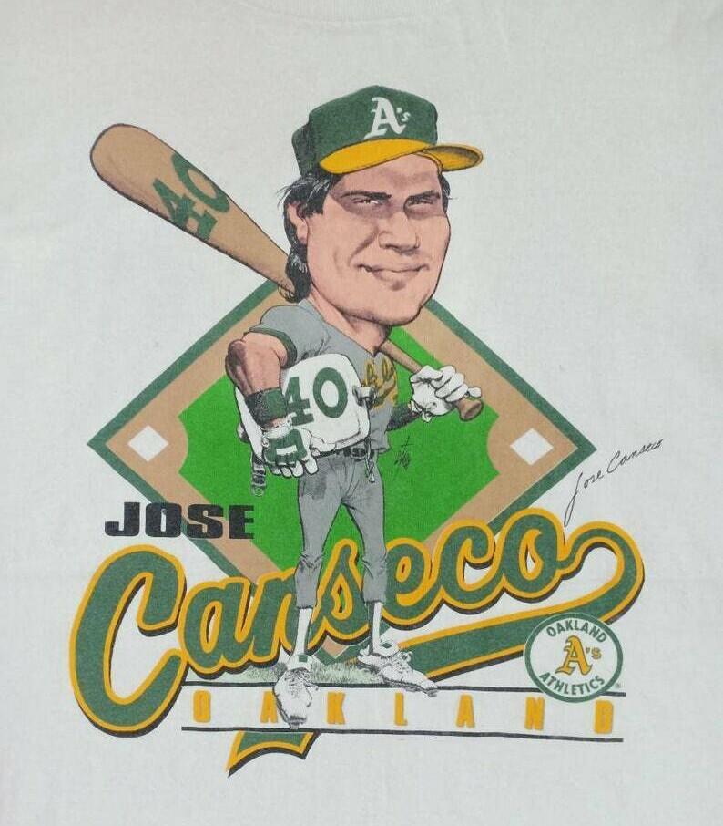 

Jose Canseco caricature White Unisex All Size Tee Shirt A259 3XL