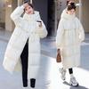 Winter Thick Cotton Korean Style Loose Fit Long Sleeve Hooded Puffer Coat