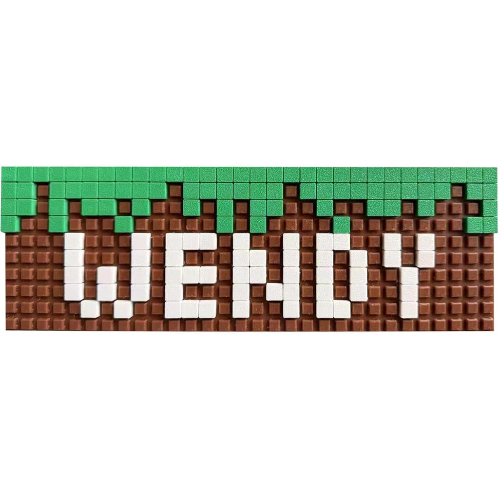 Gaming Room Decor, Pixel Sign, DIY My Wall Art Sign, Bedroom World Decorations Door Signs Craft, 10x3 Inches for Kids Girls Fans Birthday Stuff