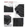 Black and White Plaid Pants Children's New Season High Waist Drape Loose Casual Small Woolen Wide-leg Pants