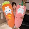 Simulation Vegetable Fruit Cartoon Carrot Strawberry Rabbit Plush Toy Pillow Dolls Stuffed Animal Bunny Soft Toys Kids Gift