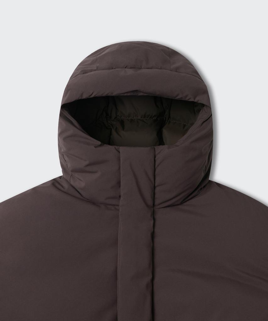 Musinsa Standard Minimal Hooded Down Short Padded Jacket [Baroque Brown]