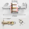 3-Rod Door Lock Aluminum Alloy Mortise Lock Door Knob Lock Set Easy Installation Universal Lock