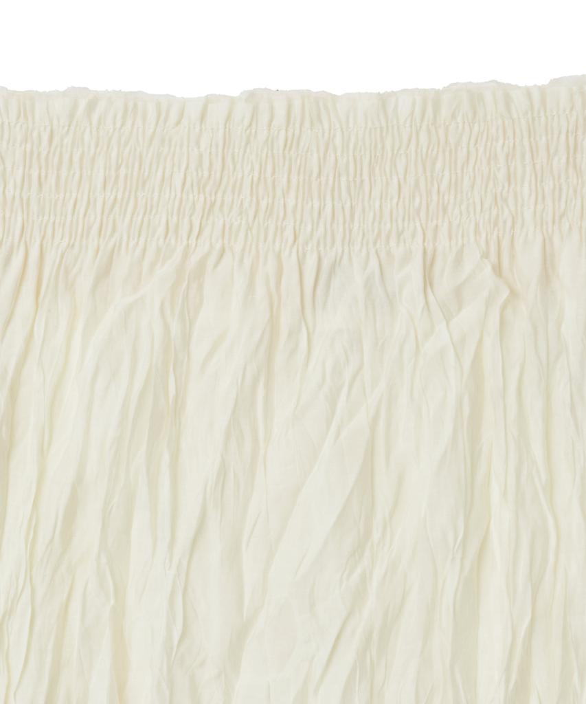 Noir For Woman Wrinkle Texture Long Skirt (Buttercream)