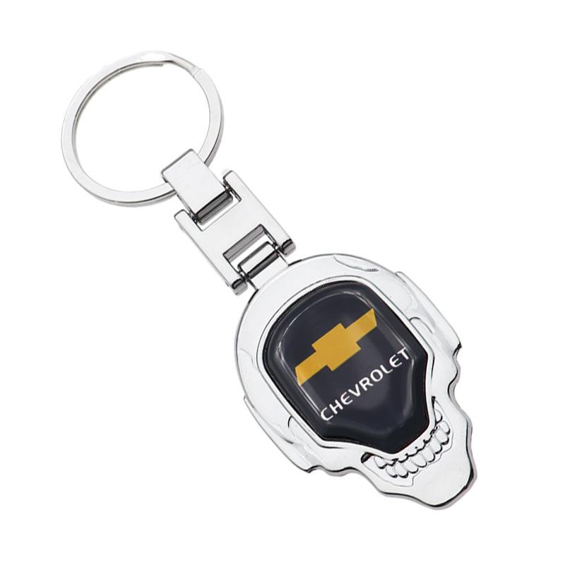 1pcs new Chevrolet Hot sale metal Zinc Alloy Car KeyChain Key Chain Keyring Key Ring Creative logo Emblem Auto Badge accessories Keychain