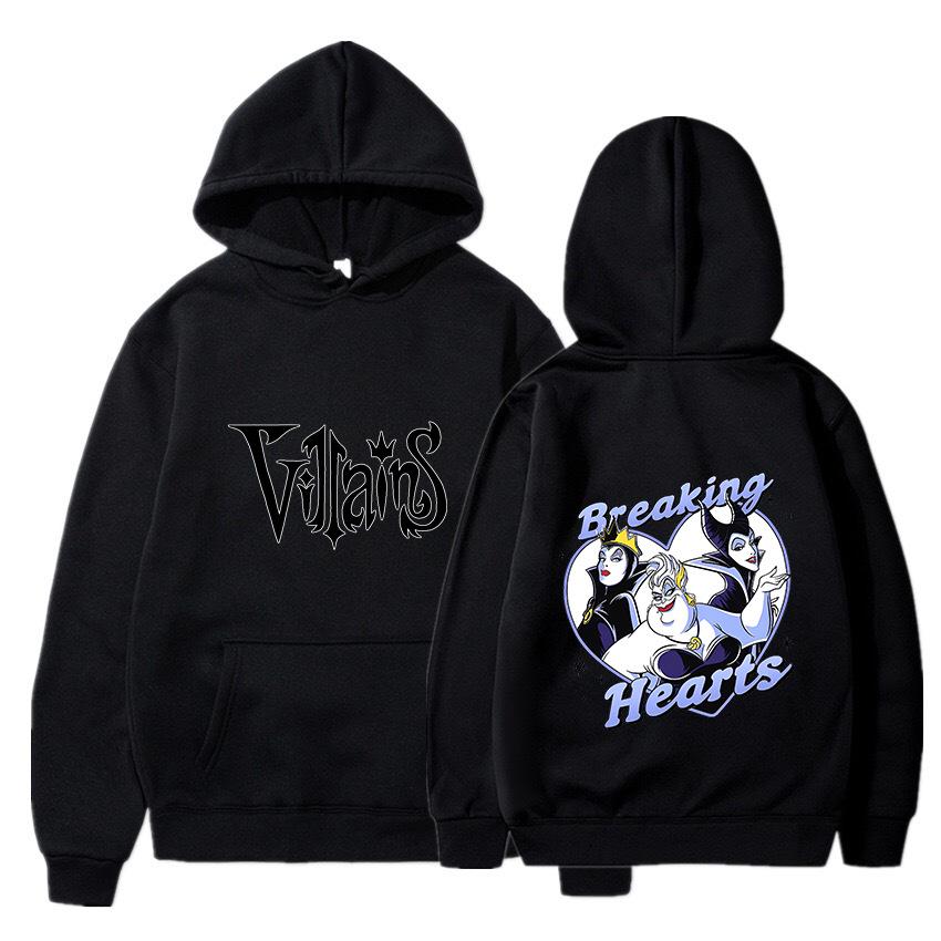 Villains Hoodie Sweatshirts Men Women Fashion Casual  Autumn Winter Fleece Streetwear Tops