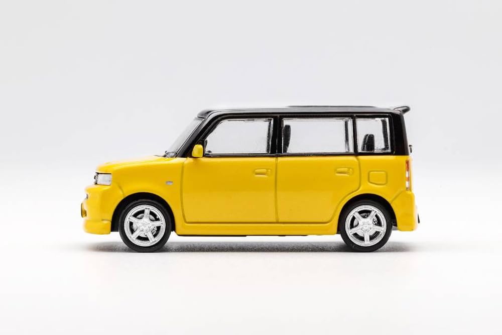 DIECASTTEAM Toyota bB RHD Yellow Finished Product 1/64