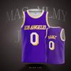 Maglia da Basket Personalizzata Fai da Te Maglie Sportive Stampate Los Angeles Nome Squadra Personalizzato Numero Uomo Donna Adulti Ragazzi Bambini