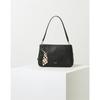 Daks Black Check Pattern Leather Shoulder Bag Dcba3f123bk