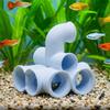 Abri en forme de tube imprimé en 3D pour poissons et crevettes, Labyrinthe paysager pour aquarium, Tunnel, Reproduction de poissons