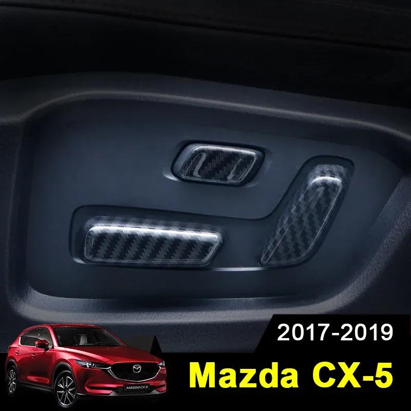 Car Seat Adjustment Switch Knob Button Control Covers Trims For MAZDA CX-5 CX5 CX 5 2017-    2024 Accessories