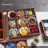 Nine-Grid Wooden Snack & Fruit Serving Tray