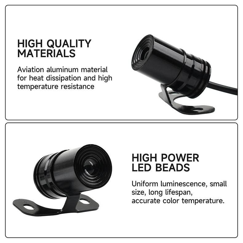 2PCS Motorcycle Turn Signal LED Projection Light Electric Car Street Modification Welcome Decoration Anti-collision Laser Light
