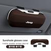 Car Interior Glasses Box Sunglasses Clip for Jeep Compass Wrangler Freedom Light Cherokee Commander Durable Sunglass Holder AMV1