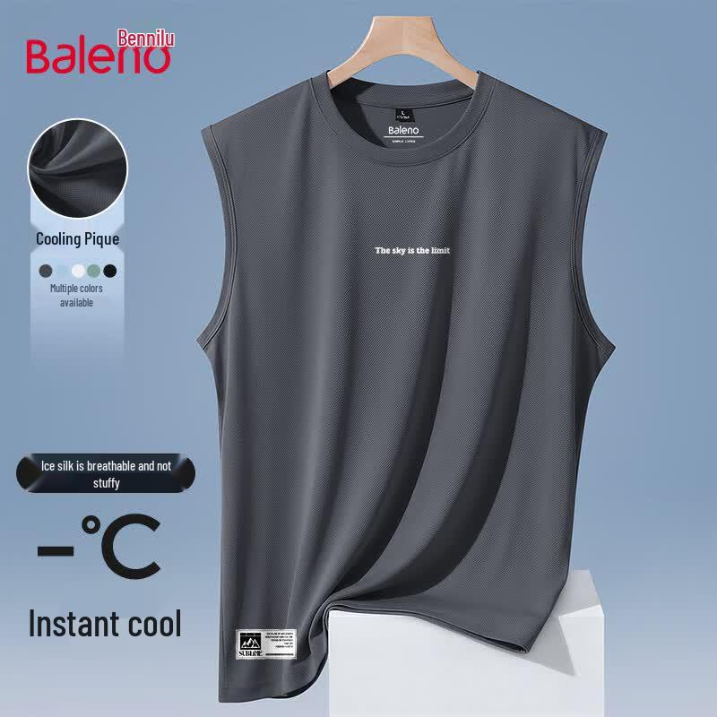 Baleno Men s Ice Silk Quick-Dry Sleeveless T-Shirt L