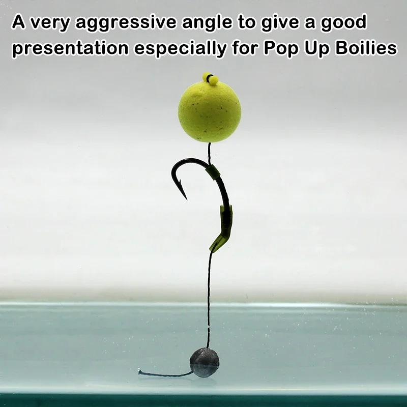 50PCS Carp Fishing Hook Kickers Anti-Tangle Hook Deflectors for Bottom Rigs Green & Brown Fishhook Sleeves
