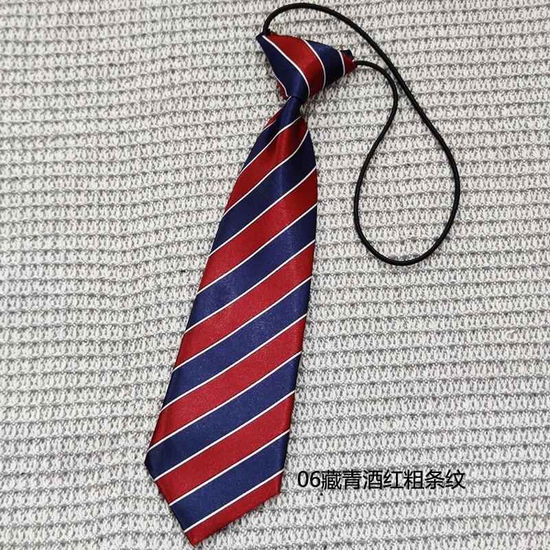 Kinder Erwachsene Glänzender Satin Bedruckt Gestreift Gepunktet Krawatte ohne Knoten zum Überziehen Festival Foto-Requisiten Tide