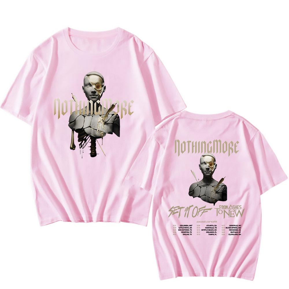 Carnal Album Grafické tričko Nothing More Rocková kapela Trička Heavy Metalový styl Potisk Tričko Streetwear Hip Hop Bavlněná trička
