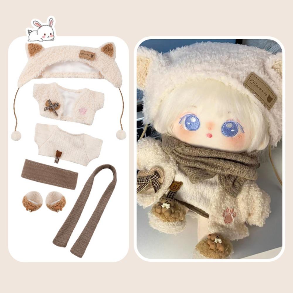 1 set Lolita Dress 20cm Cotton Doll Clothes Fashion No Attribute Doll Clothes Doll Accessories