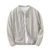 Foreign Trade Surplus Linen Tencel Simple Jacket for Men, New Spring and Autumn Trendy Casual Versatile Loose Outerwear