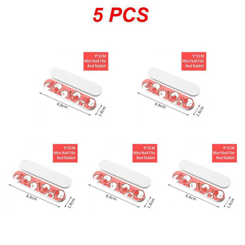 Cute Cartoon Mini Nail Files Portable Multi-functional Nail Polishing File Nail Shop Professional Durable Precise Manicure Tools