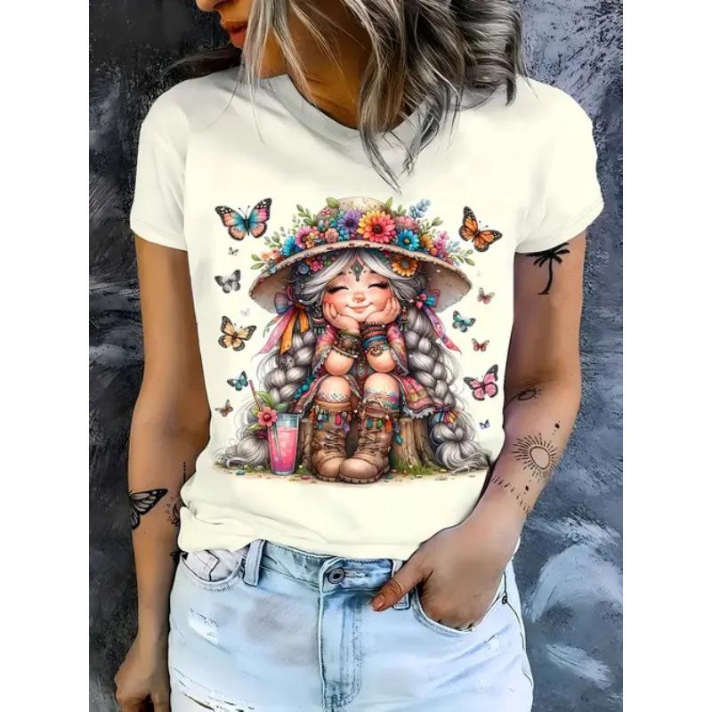 Summer Flower Floral 3D Print Women's T-Shirts Casual O-Neck T Shirt Y2k Harajuku Tops Short Sleeve Street Tees Female Clothing