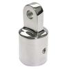 ABLZ-Single Screw 316 Stainless Steel Eye End Cap Bimini Top Hardware Marine Boat Yacht External Eye End Canopy Tube End