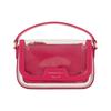 Emporio Armani Flip Closure Detachable Shoulder Strap PVC Mini Crossbody Handbag Women Handbag Magenta Y3H294-YWS5B-80746