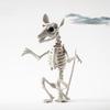 Long Lasting Halloween Prop Durable Plastic Skeleton Halloween Skeleton Decor for Courtyard Graveyard Cat Dog Bird Rat Goat Head