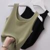 Ice Silk Ribbed Tank Top - Breathable Slimming Outerwear and Innerwear