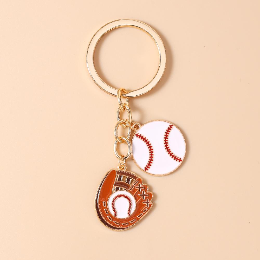 

Fashion Sports Ball Keychain Women Men Baseball Key Ring Pendants for Handbag Decor DIY Handmade Jewelry Gifts