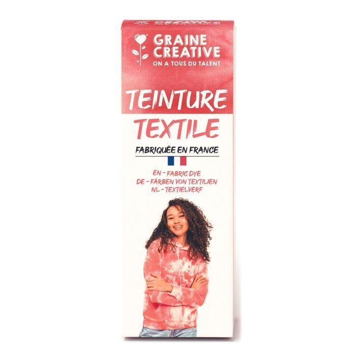 Peinture pour textile 100 ml effet tie and die - corail