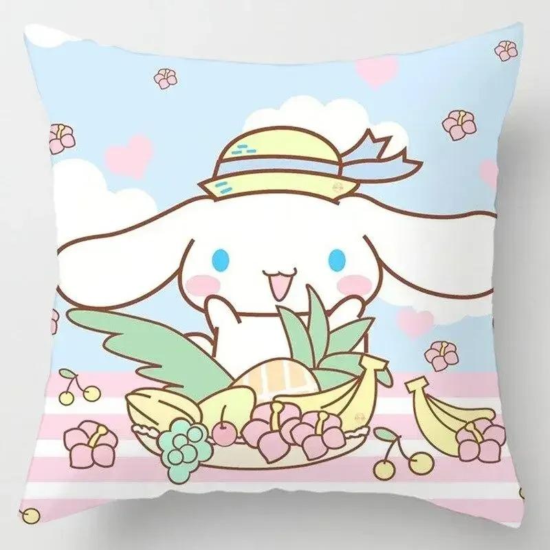 Japanese Style Cartoon Lumbar Pillow Cover Kawaii Sofa Cushion Home Decor