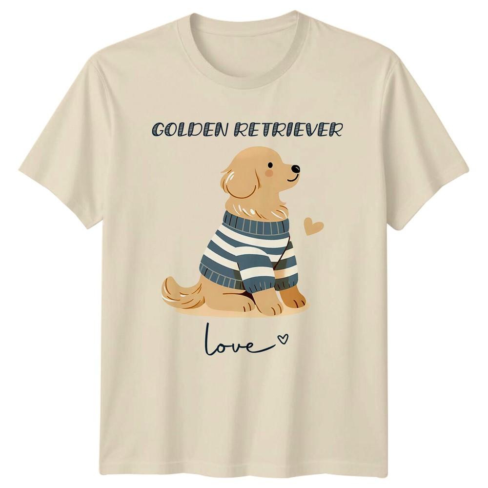 Golden Retriever Love TShirt Cute Dog Breed Graphic Tee