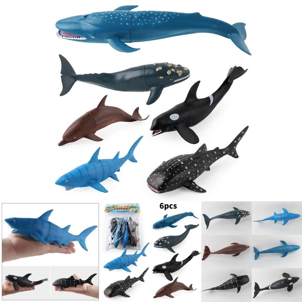 Marine Animal Figurine Kit For Children With Durable Plastic Construction For Learning