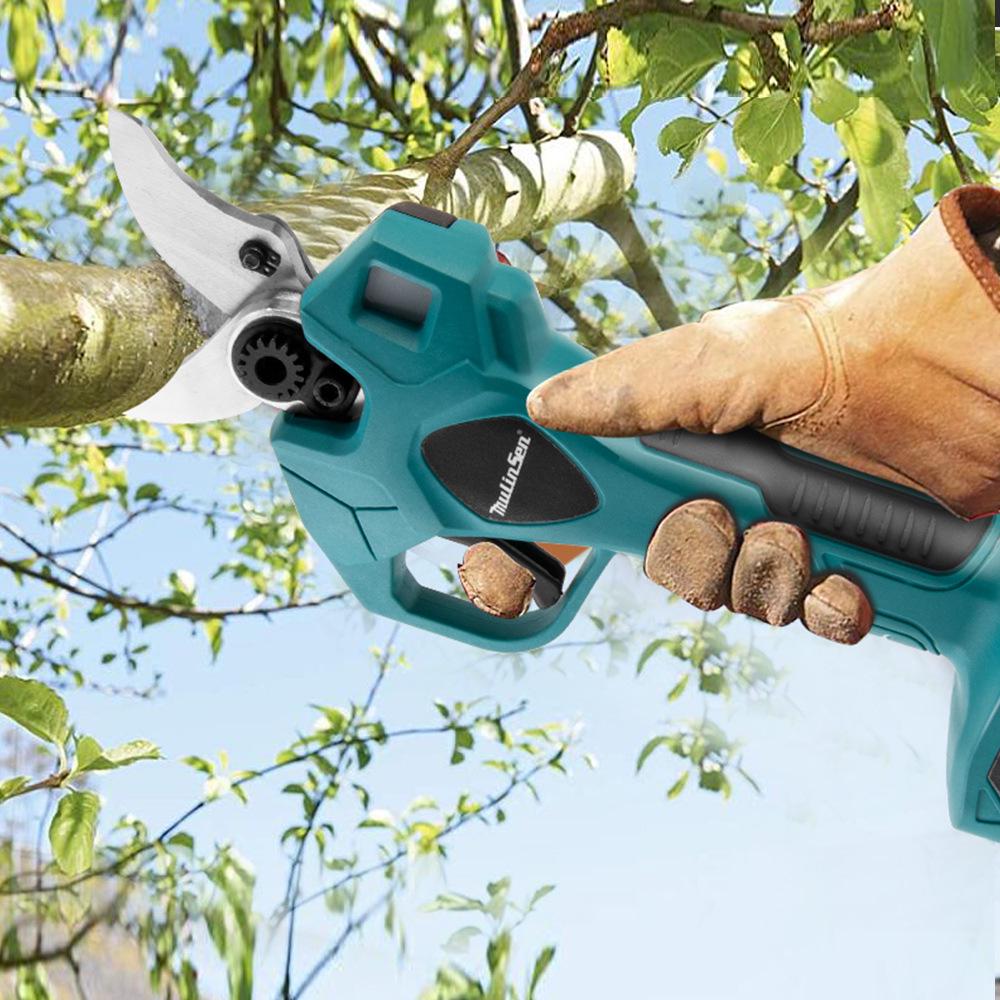 Rechargeable 4.0V Lithium Pruning Shears - Electric Gardening Scissors for Thick Branches and Fruit Trees