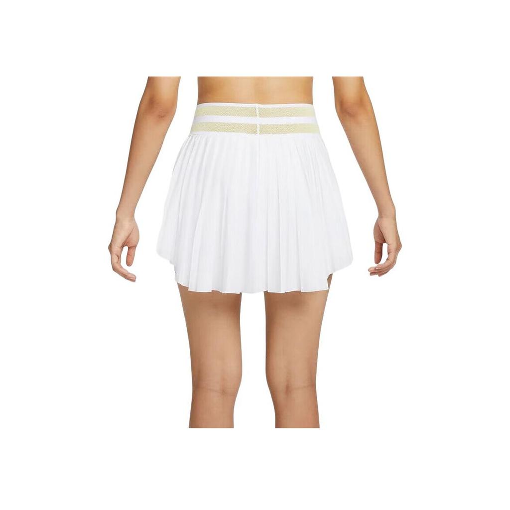 Nike Comfortable Soft Fashionable Elastic High-Waisted Pleated Skirt Casual Short Skirt Women Skirts White HM4588100