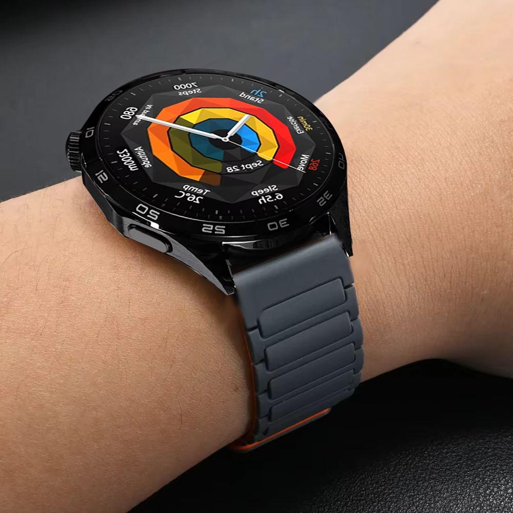 22mm Magnetic Sport Strap For Huawei Watch GT 5 Pro GT5 GT4 GT3 GT2 Silicone Belt Bracelet For Huawei Watch 4/3 Pro Band Correa