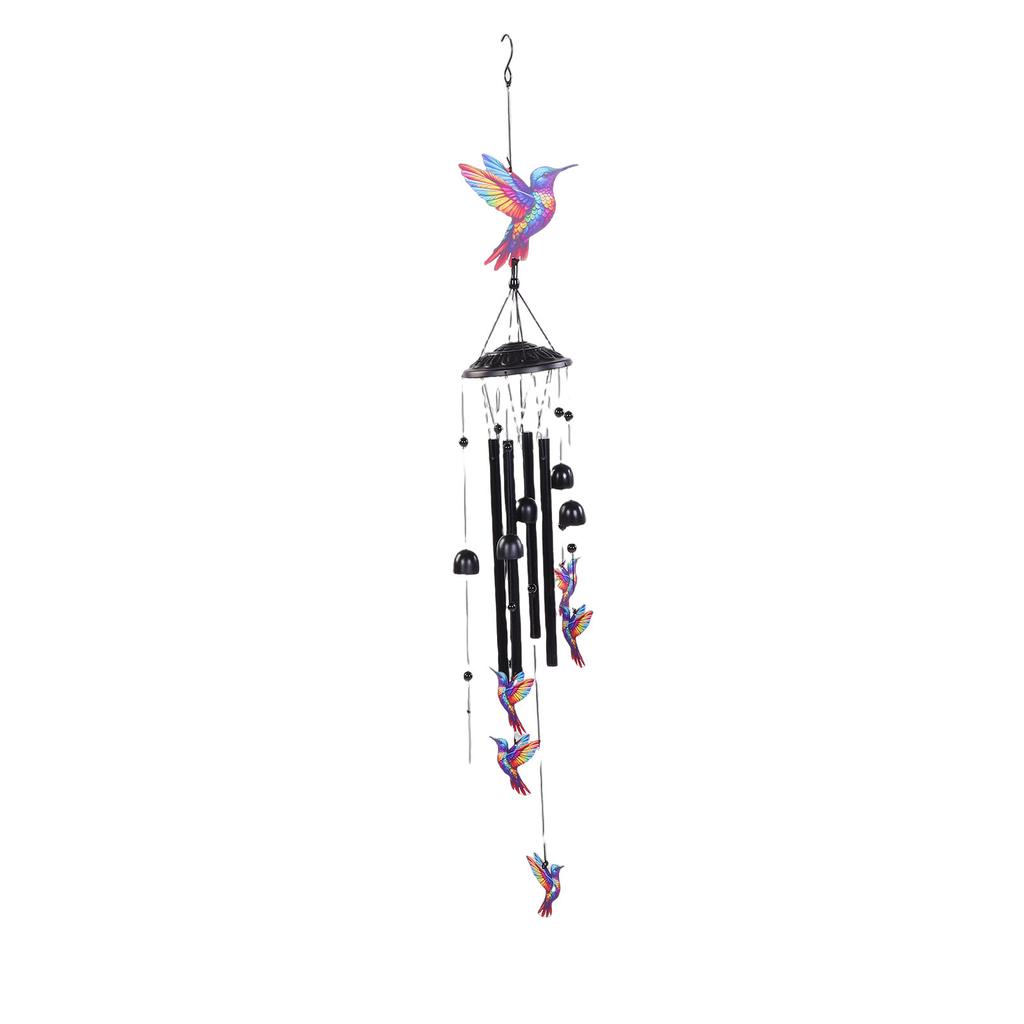36 Inch Bird Metal Wind Chimes Elegant Decorative Windchimes Aluminum for Outdoor Garden Colorful