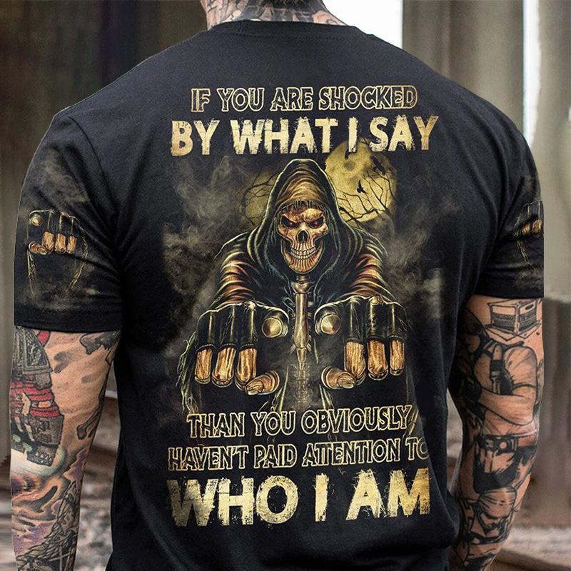 Sommar T-shirt Hip Hop Serie Digital 3D Tryckt Herr Street Kortärmad Sport T-shirts Man Topp