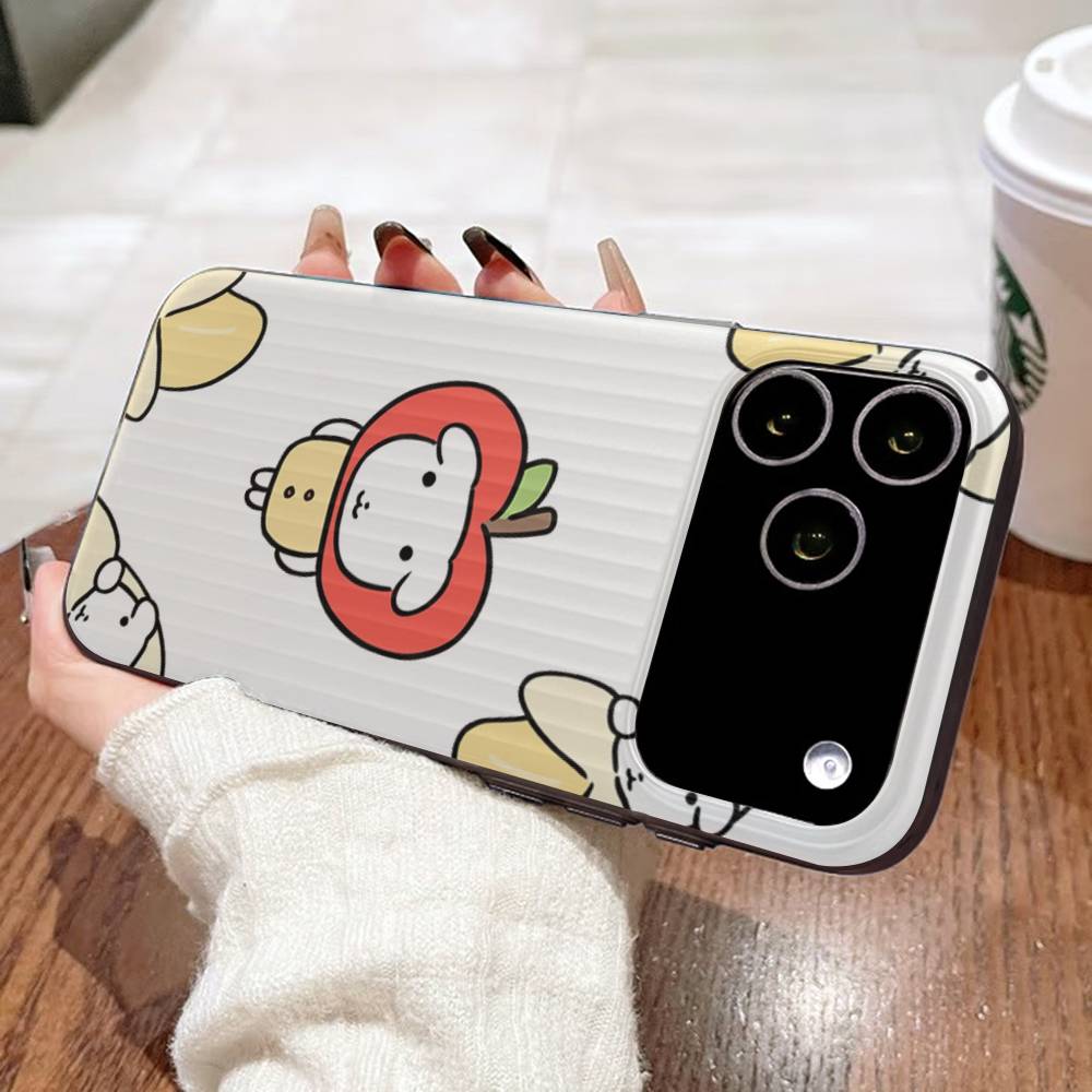 

Anime Ganadi Phone Case For IPhone 16 15 17 Pro 11 12 13 14 Pro Max Plus Soft Ripple Silicone Cover Shell iPhone 17pro max