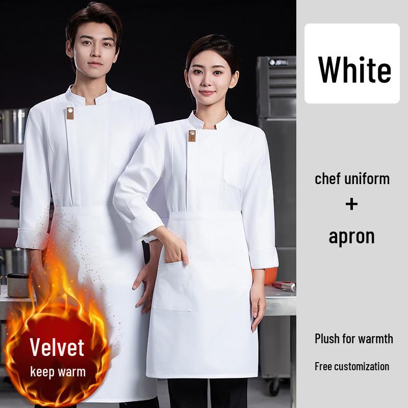 Long Sleeve Breathable Chef Coat for Restaurant and Catering - Unisex Workwear for Autumn/Winter