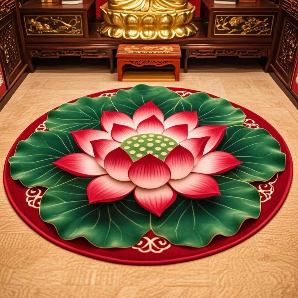 Lotus Leaf 5D Non-Slip, Wear-Resistant Floor Mat—Machine-Washable Living Room and Bedroom Home Rug