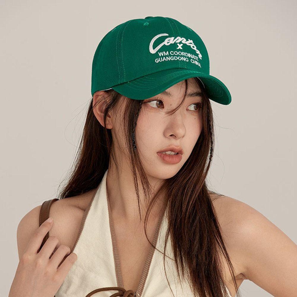 Kaufe Sunshade Cap Embroidery For Men Korean Style Sun Cap Letter