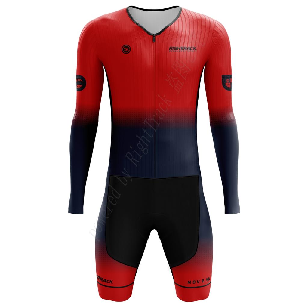 2026 MĘSKI Trisuit Mistrzostwa Świata w Triathlonie Długi Rękaw Skinsuit Pływanie Kolarstwo Bieganie Zawody Ubranie
