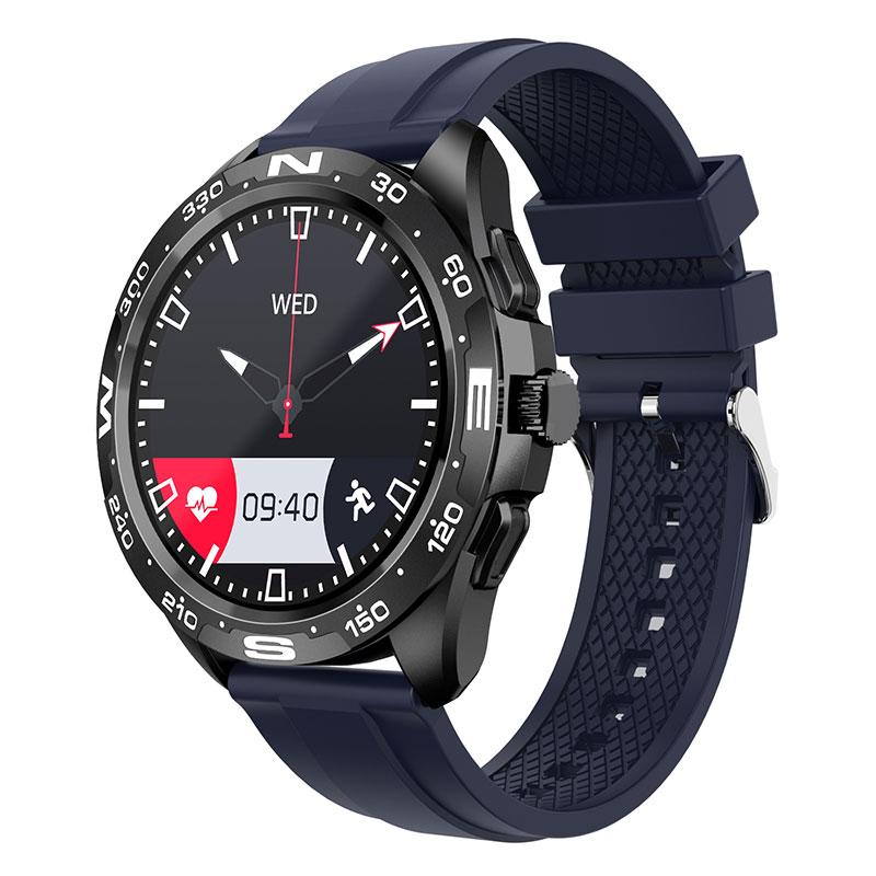 1.32 Inches 360*360 Pixels Smart Watch Men Bluetooth Call Custom Dial Rotating Bezel Smartwatch Waterproof For Android Ios