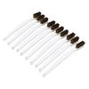 Brass Brush Set Prevent Slip Curved Handle Brass Wire Brushes for 3D Printer Nozzle Hot End 10pcs