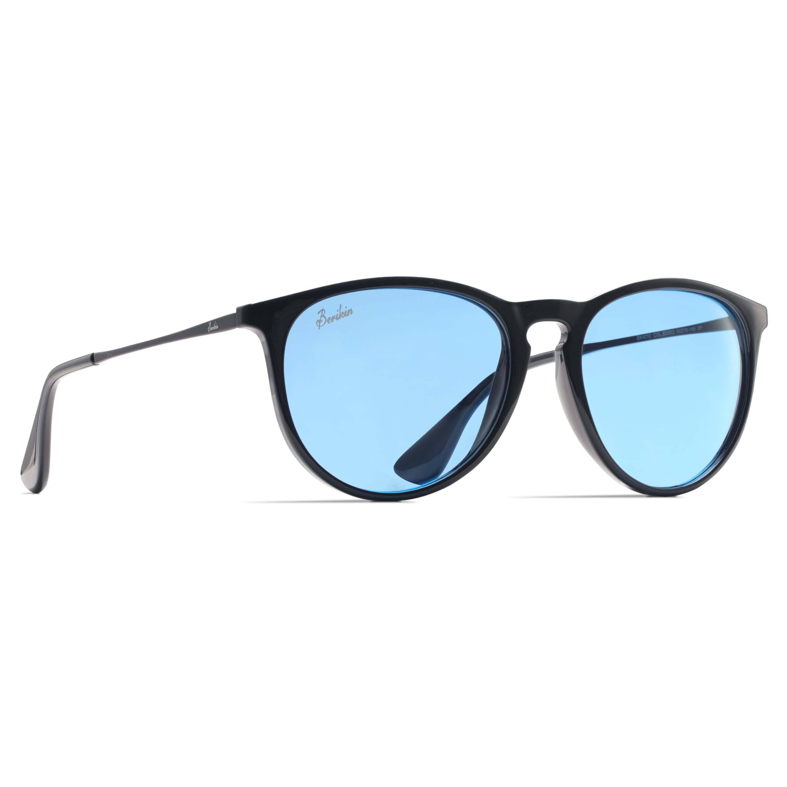 

Сонцезахисні окуляри Ultra Lightweight 19g Polarized Lenses for Men Women UV400 UV Protection Erica Sunglass for Men Women [Berikin] (Чорний (Глянцевий)/Світло-блакитний)